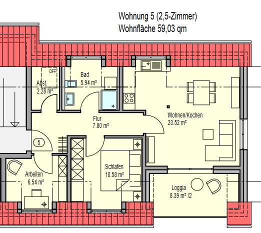 Grundriss WE36