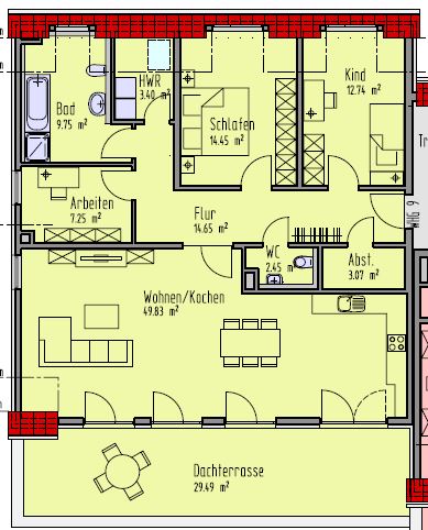 Grundriss WE42